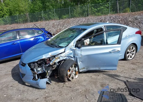 2012 Hyundai Elantra Limited (Ulsan Plant) из США, поврежденный, VIN KMHDH4AE1CU218856